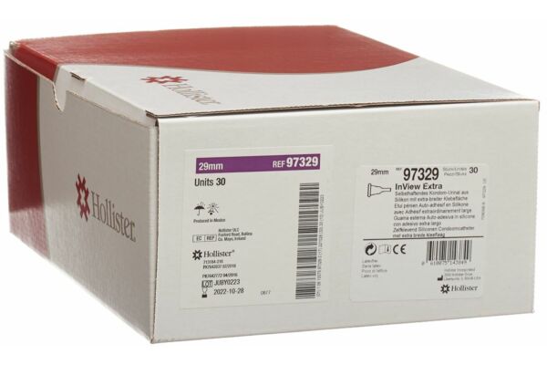 Préservatif Hollister InView Urinal 29mm Extra 30 pièces