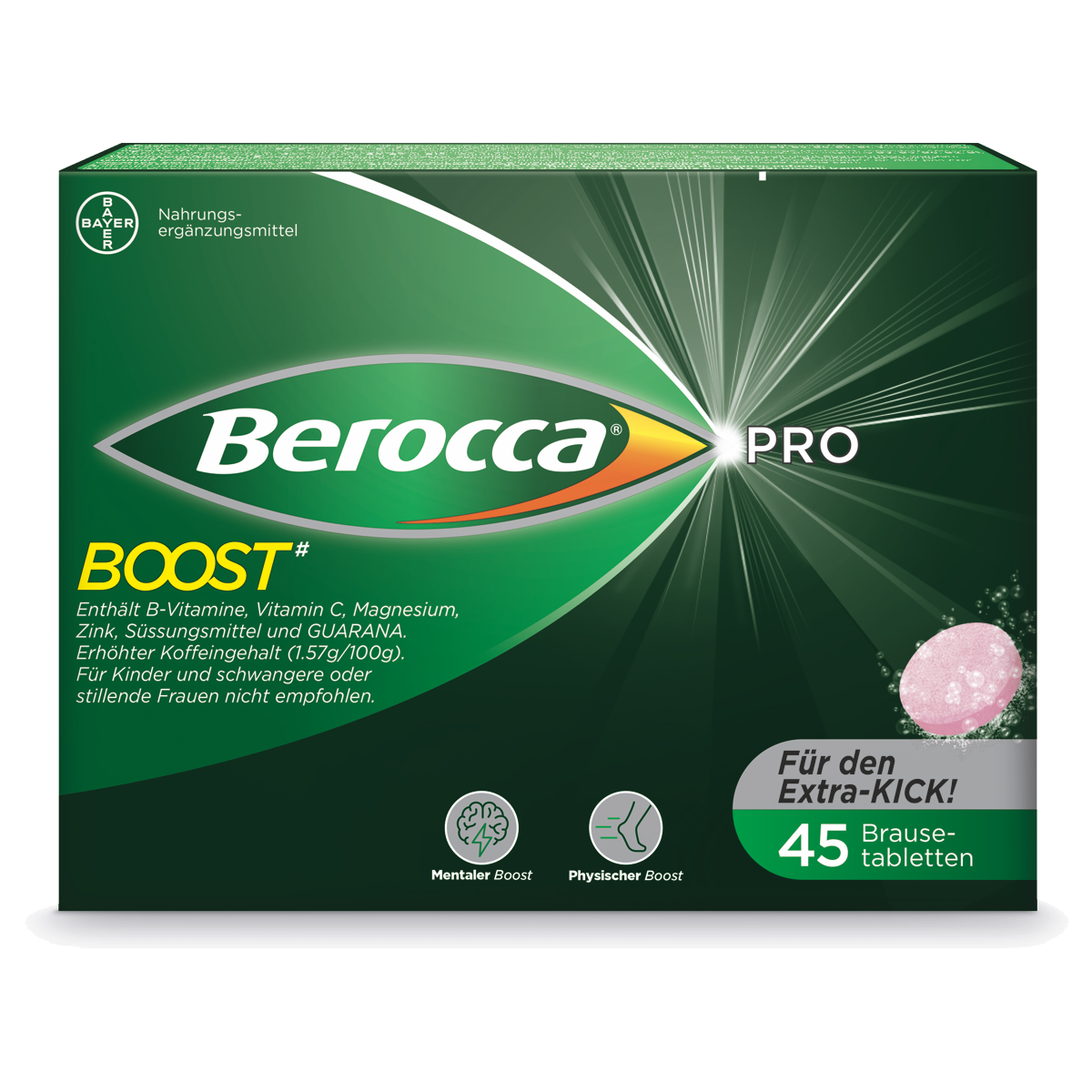 Berocca® Pro Boost comprimés effervescents 45 pièces Berocca® Pro Boost comprimés effervescents 45 pièces