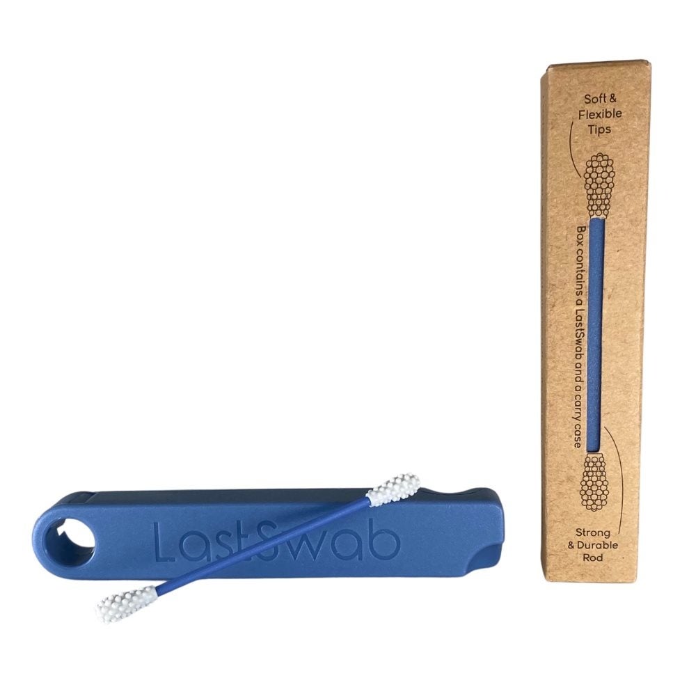 LastSwab Basic coton-tige réutilisable bleu baleine
