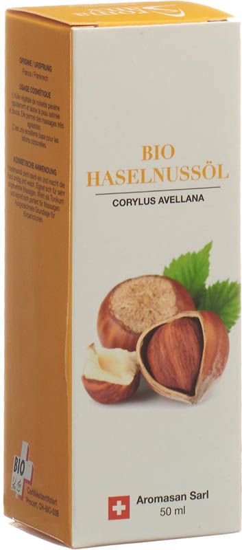 Huile de noisette bio Aromasan 50ml Huile de noisette bio Aromasan 50ml