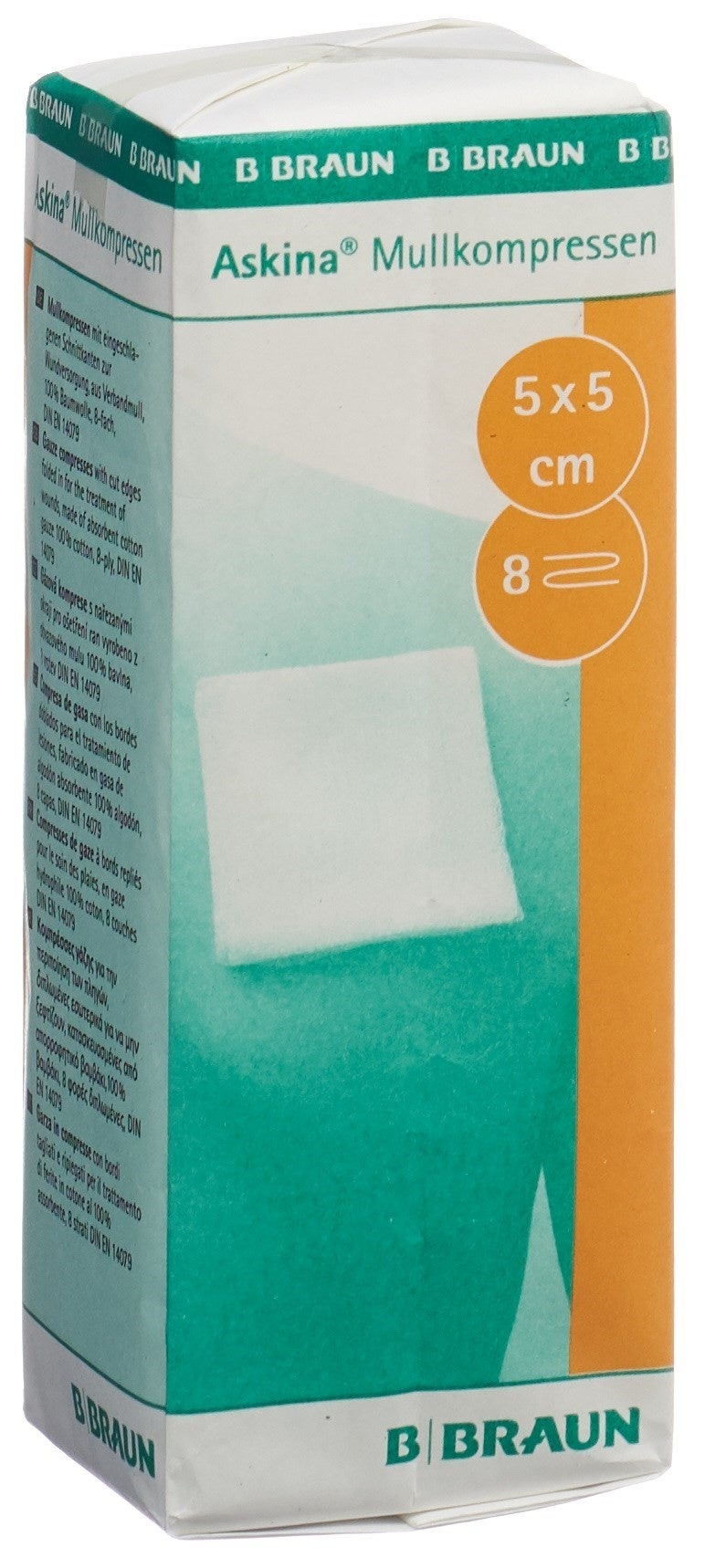 Compresse de gaze Askina 5cmx5cm 100 pièces