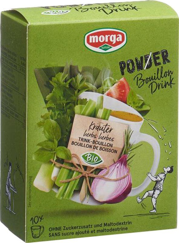 MORGA PowerPowder BouillonDri Kräu Bio 10 Btl 4g MORGA PowerPowder BouillonDri Kräu Bio 10 Btl 4g