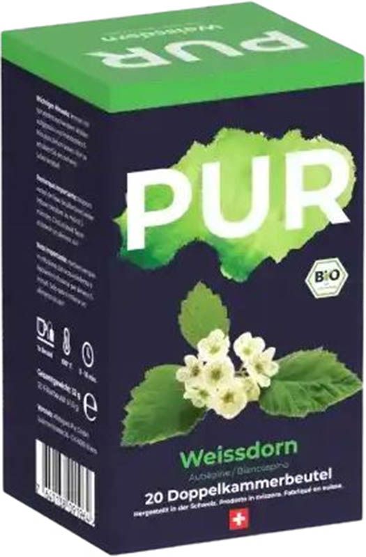 PUR Tisane d'aubépine Btl 20 pièces PUR Tisane d'aubépine Btl 20 pièces
