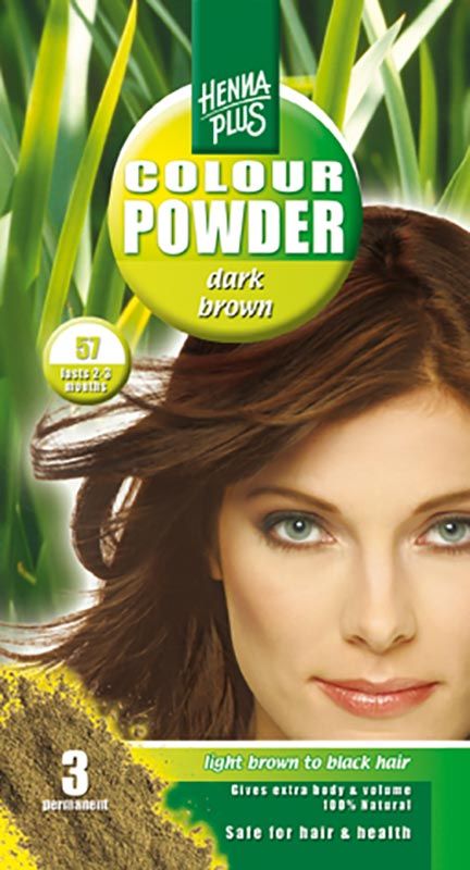 HENNA PLUS Colour Powder 57 brun 100g