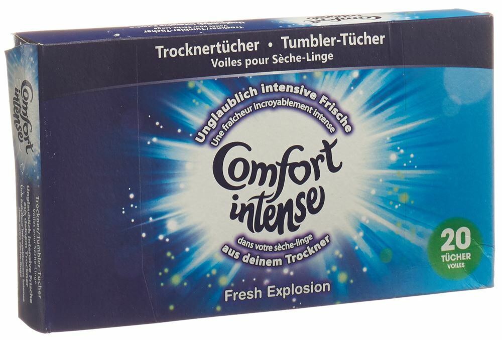 COMFORT Tumbler Lingettes bleues 20 pièces
