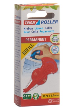 TESA Roller de colle 14mx8.4mm Perman Nachf Kas Box