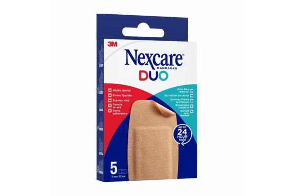 3M Nexcare Pansement Duo Maxi 5 pièces 3M Nexcare Pansement Duo Maxi 5 pièces
