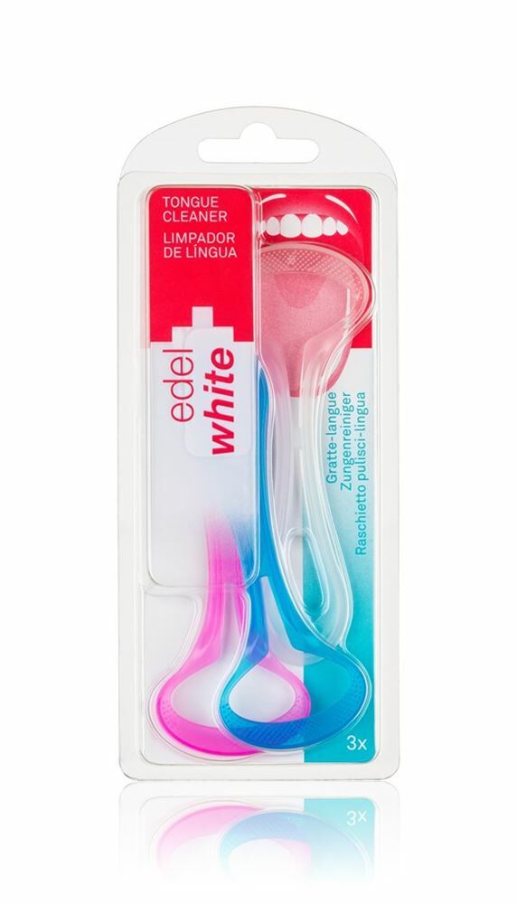 EDEL+WHITE gratte-langue grand 3 pièces