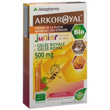 Arkoroyal® Gelée Royale 500 mg junior bio 20 x 15ml Arkoroyal® Gelée Royale 500 mg junior bio 20 x 15ml
