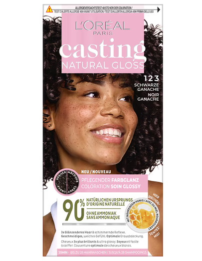 L'Oréal Paris CASTING Coloration Naturelle Gloss 123 Black Ganache