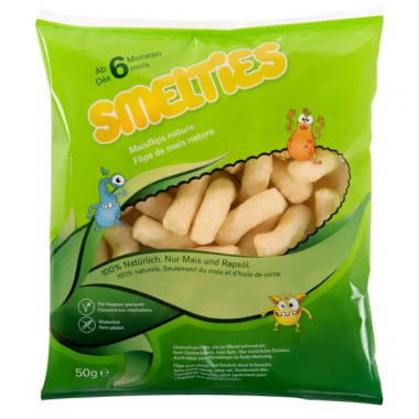 Smelties, boulettes de maïs nature, btl 50g