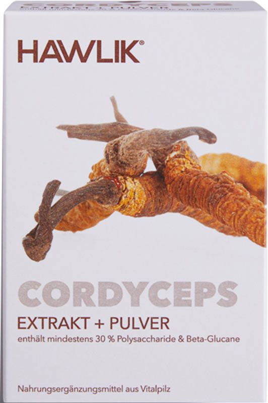 HAWLIK Extrait de Cordyceps + poudre Capsules 120 pièces