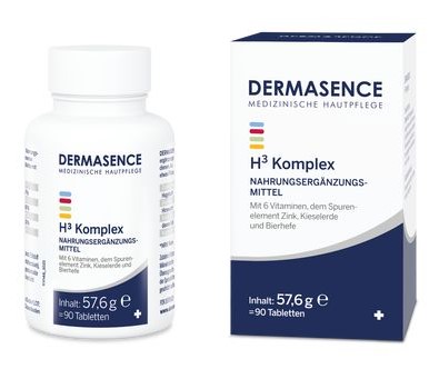 Comprimés DERMASENCE H3 Complexe Boîte 90 pièces