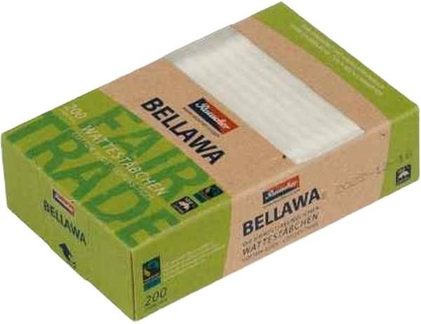 BELLAWA Coton-tiges commerce équitable (nouveau) Boîte 200 pièces