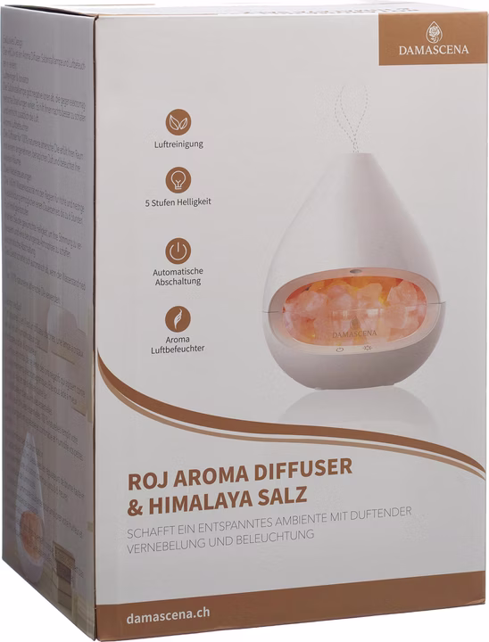 DAMASCENA Diffuseur d'arômes Lampe Himalaya Roj
