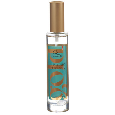 Aromalife Energetic Spray Gold avec cristal de roche 50ml Aromalife Energetic Spray Gold avec cristal de roche 50ml