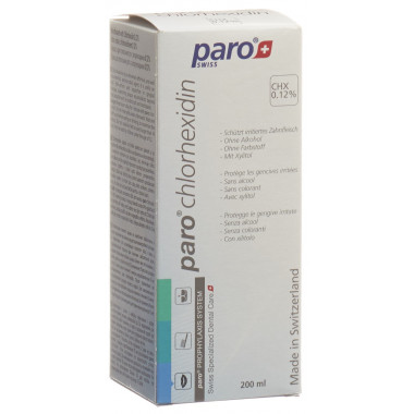 PARO Bain de bouche Chlorhexidine 0.12% Bouteille 200ml