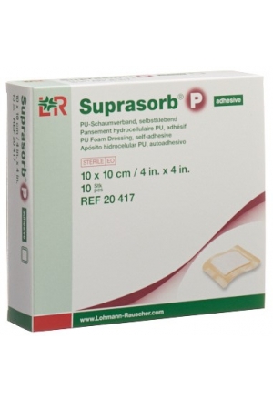 Pansement mousse Suprasorb P 10x10cm autoadhésif 10 pièces