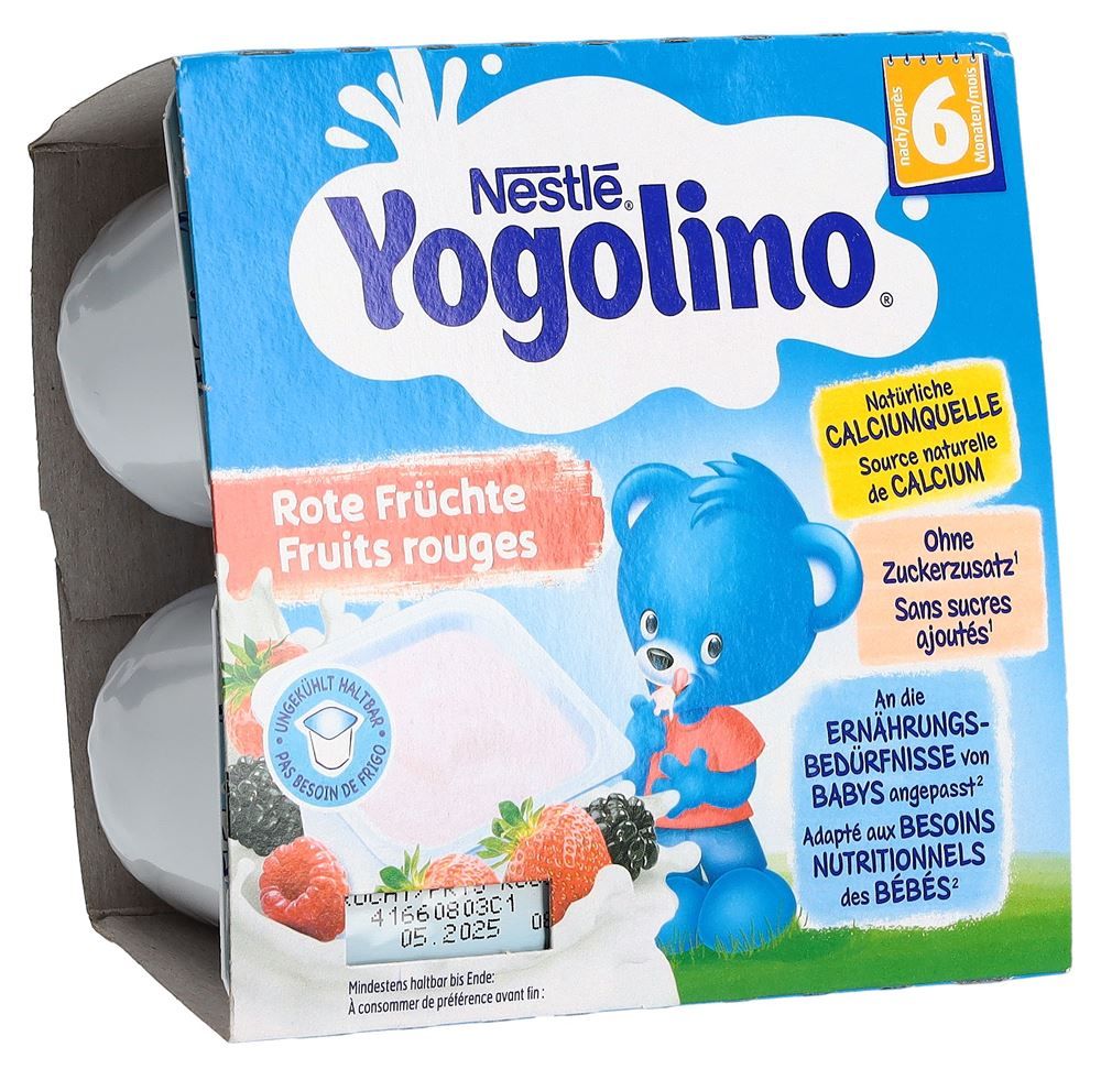Nestlé Yogolino Fruits rouges 6M 4 x 90g