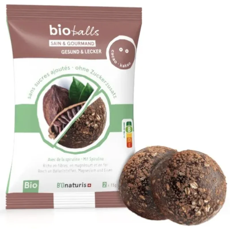 BIOnaturis Bioballs Spirulina-Cacao 2x 15g