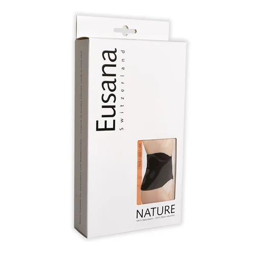 Eusana chauffe-reins anatomique 100% soie S noir