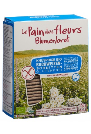 Pain aux fleurs Croûtes croustillantes au sarrasin sans sucre ajouté 150g