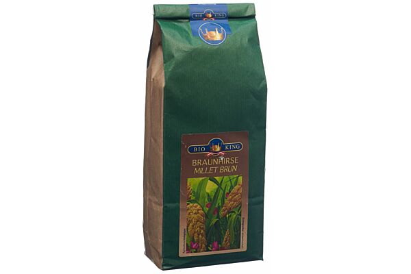 Poudre complète de millet brun BioKing 1000g Poudre complète de millet brun BioKing 1000g
