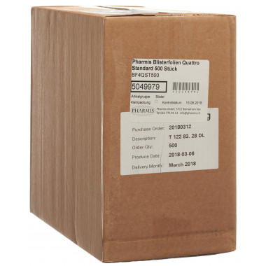 PHARMIS Films pour blisters Quattro Standard 500 pièces