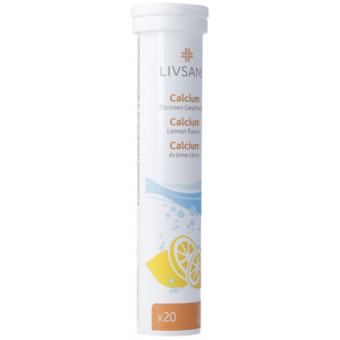 Livsane Calcium Goût Citron 20 pièces Livsane Calcium Goût Citron 20 pièces