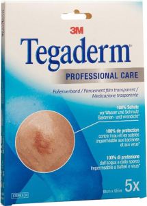 3M Tegaderm Film pansement transparent 10x12cm 5 pièces 3M Tegaderm Film pansement transparent 10x12cm 5 pièces