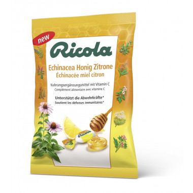 Ricola Miel d'Echinacée Citron avec sucre Btl 75g