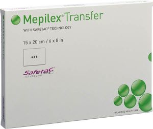 Mepilex Transfer Safetac compresse 15x20cm silicone 5 pièces