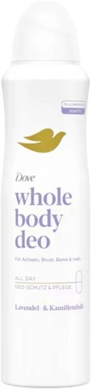 DOVE Déodorant corps entier Aérosols Lavande & Camomille sans alu 150ml