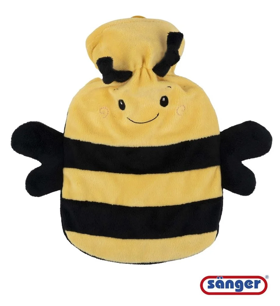 SÄNGER Bouillotte Housse moelleuse 0.8l Abeille Abby