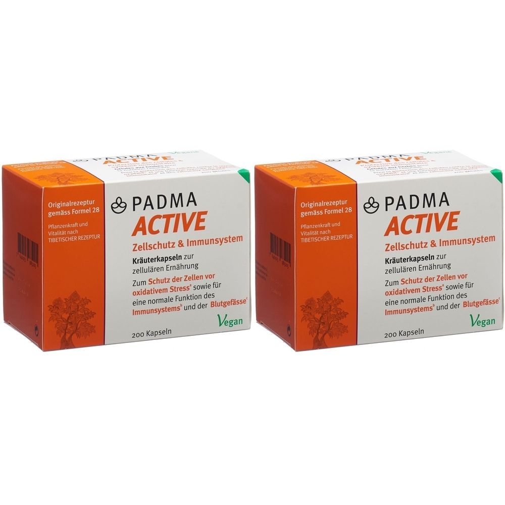 2 x PADMA Active gélules 200 pièces 2 x PADMA Active gélules 200 pièces