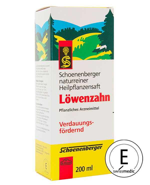 Schoenenberger Jus de plantes médicinales de pissenlit 200ml Schoenenberger Jus de plantes médicinales de pissenlit 200ml