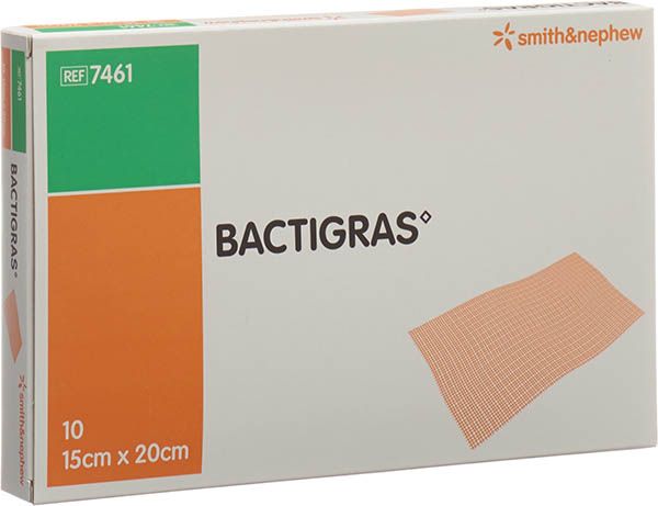 Pansement de gaze Bactigras 15cmx20cm 10 Btl