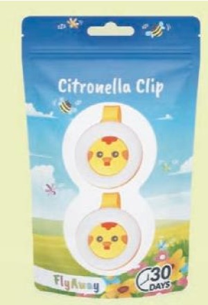 FLYAWAY Clip Citronella Chick Duopack 2 pièces