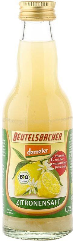 BEUTELSBACHER Jus de citron Bouteille en verre 200ml