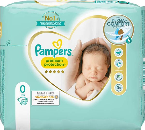 Pampers New Baby Micro 1-2.5kg Pack de 22 couches