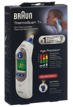 Braun ThermoScan 7 + IRT 6525 avec AgePrecision et mode nuit
