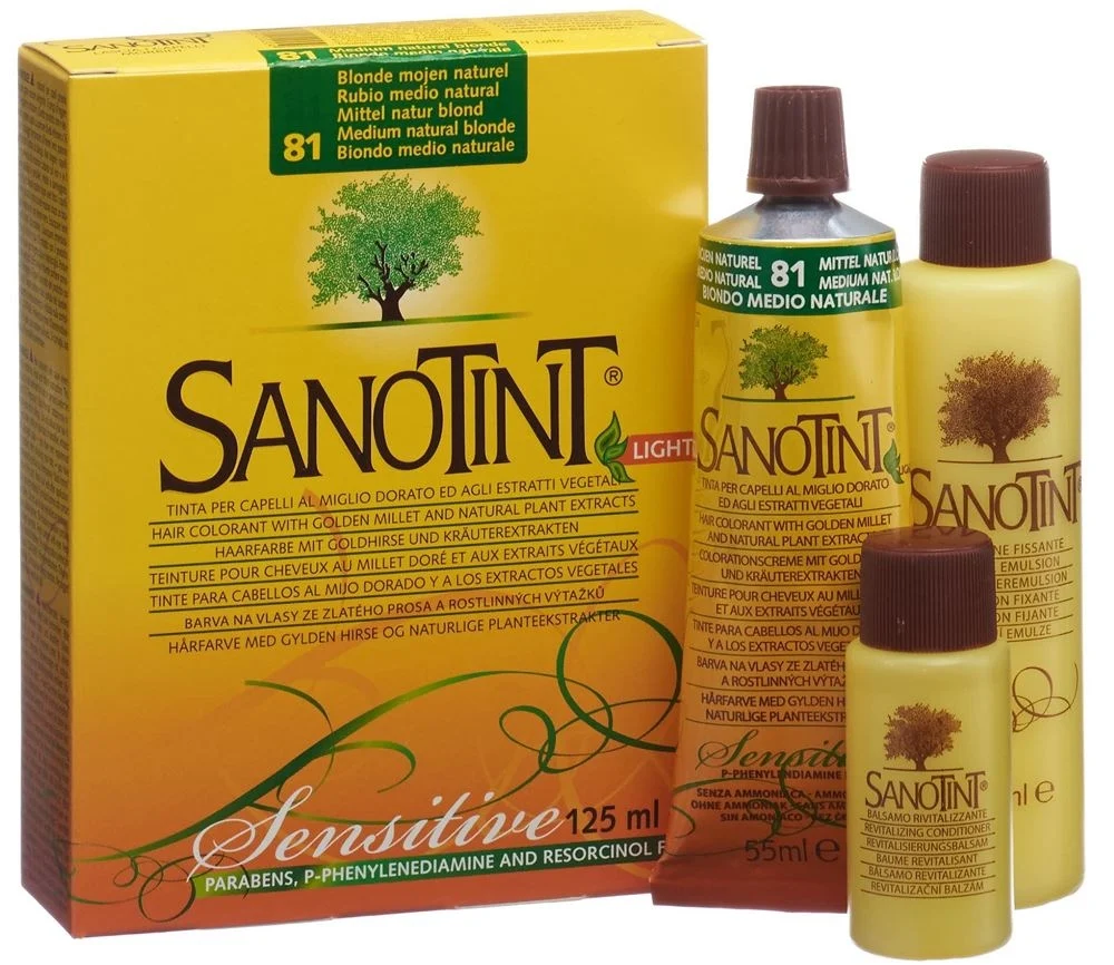 SANOTINT Sensitive Coloration pour cheveux 81 moyen blond naturel