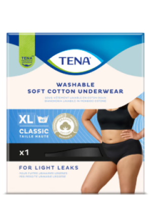 Tena Washable Cotton Classic XL noir