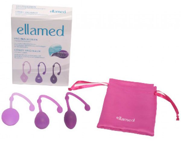 Cônes vaginaux ELLAMED 3 formes / 3 poids 3 pièces Cônes vaginaux ELLAMED 3 formes / 3 poids 3 pièces