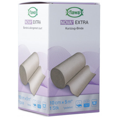 Bande à Allongement Court Flawa Nova Extra 10cmx5m couleur chair