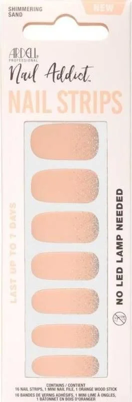 ARDELL Nail Addict Strips Shimmering Sand 16 pièces