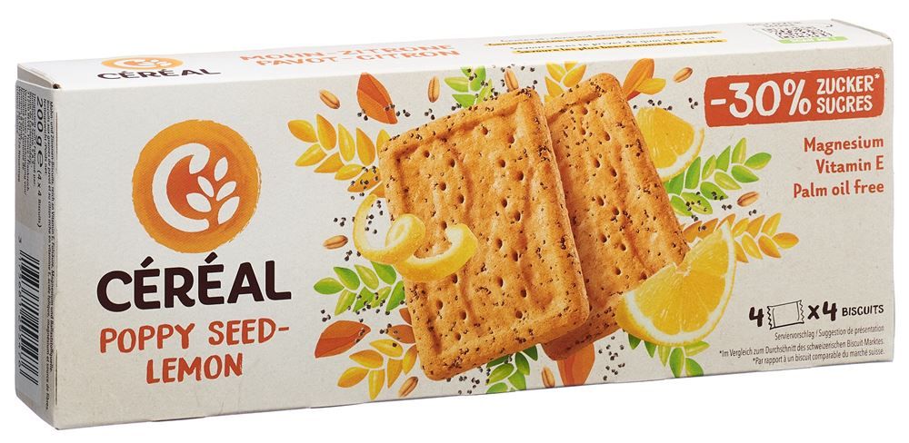 Céréal Céréal Biscuit Pavot Citron