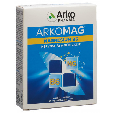 Arkomag Magnésium Vitamine B6 Capsules 60 pièces Arkomag Magnésium Vitamine B6 Capsules 60 pièces
