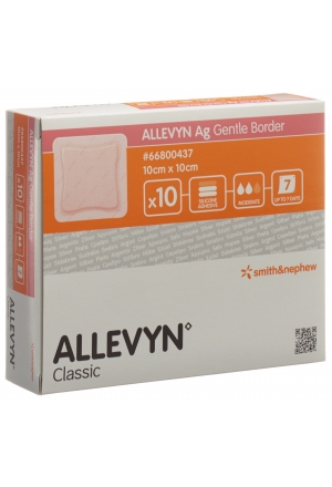 ALLEVYN AG GB Pansement 10x10cm 10 pces