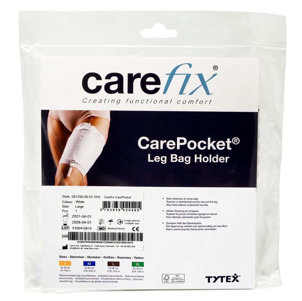 Carefix Fixation pour poche de jambe M 45-65cm Btl